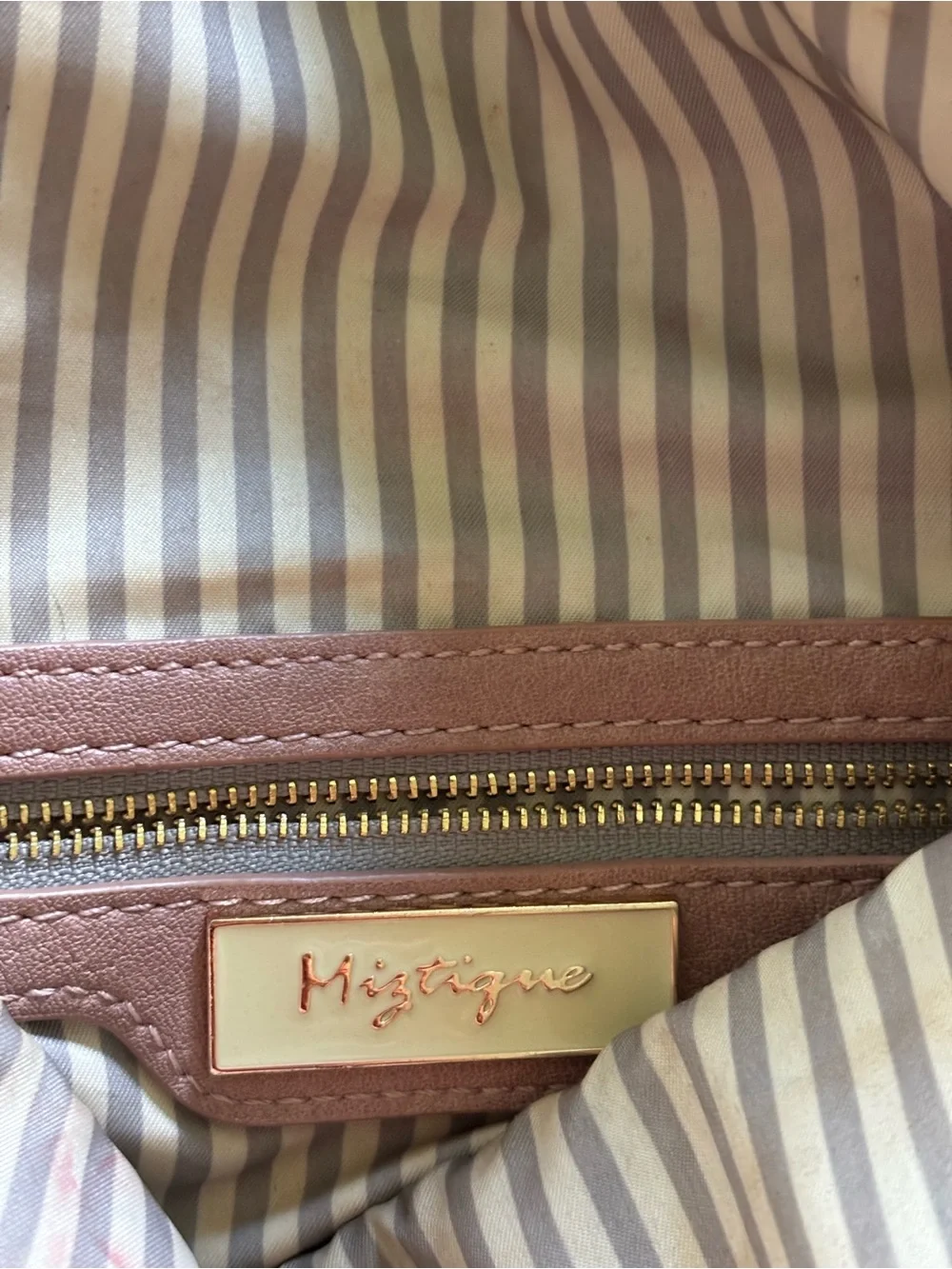 Miztique Dusty Pink Tassel Backpack